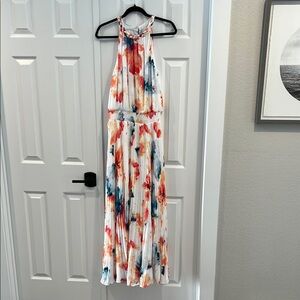 Floral Halter Maxi Dress